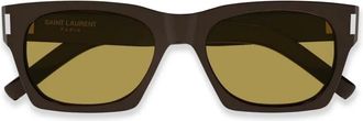 Saint Laurent Eyewear Occhiali da sole squadrati - Marrone