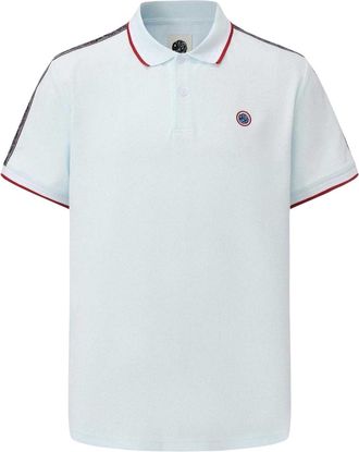 Pretty Green Polohemd met logo en tape voor heren (Lichtblauw)