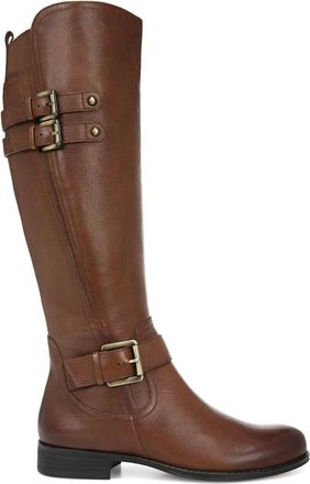 Naturalizer Womens Jessie Regular Calf Riding Boot In Chocolate