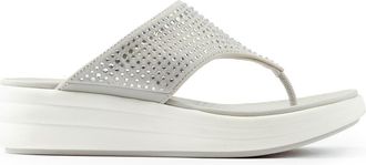 Clarks Drift Jaunt Sandal Platform Flip Flop in Silver at Nordstrom Rack, Size 7.5