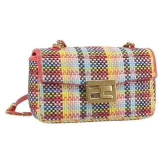 Fendi Pre-owned Leren Mini Tas - Dames - Pre-owned - Veelkleurig - Maat: ONE Size Leer