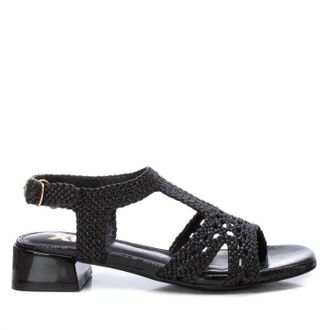 Xti Womens Low Heel Sandals In Black