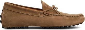 Tod's Gommino Su&egrave;de Loafers Met Veters - Heren - Loafers - Beige - 41 EU - Su&egrave;de - Schoenen