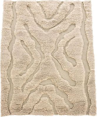 VE DESIGN Handgewebter Design Teppich Trondheim aus 100% Wolle