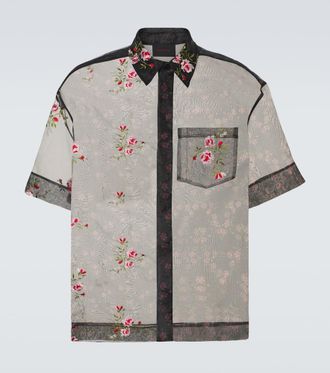 Simone Rocha Camicia in organza con ricamo