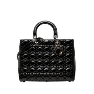 Dior Pre-owned Lady Dior - Dames - Pre-owned - Zwart - Maat: ONE Size Leer