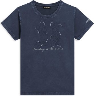Freddy T-shirt da donna con stampa Disney e strass
