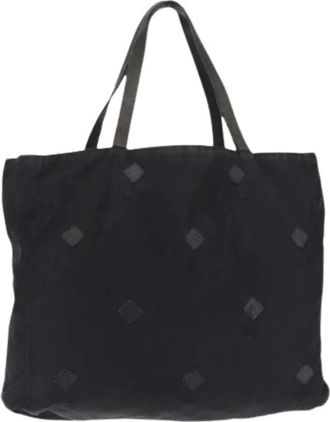 Prada Pre-owned Nylon Tote Bag - Dames - Vintage Shopper - Zwart - ONE Size - Nylon - Vintage