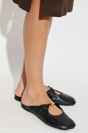 Loewe Pebble Slides, Womens, Black