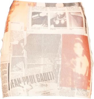 Jean Paul Gaultier Minigonna con stampa - Toni neutri