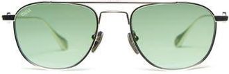 Vada Jewelry Phantom 50 Sunglasses in Silver at Nordstrom