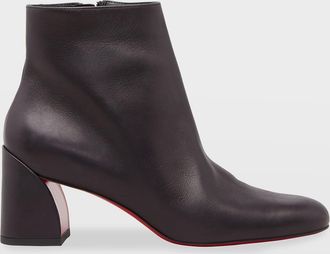 Christian Louboutin 55mm Turela Leather Side-Zip Booties