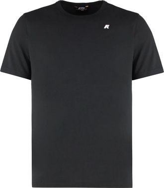 K-Way Adame Katoenen T-shirt met Ronde Hals - Heren - T-shirts - Zwart - 2XL - Katoen - Tops