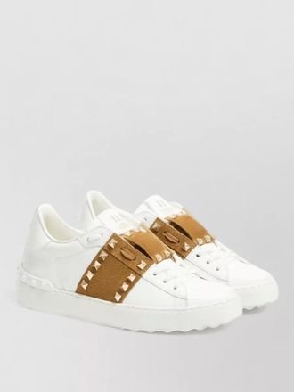 Valentino Garavani low top lace sneakers silk nylon