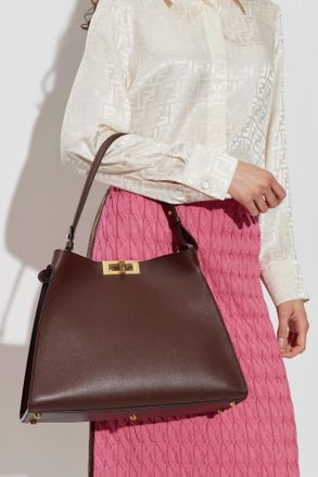 Fendi Way Medium Shoulder Bag, Womens, Brown