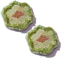 Simitri Moss Bloom Earrings in Green at Nordstrom