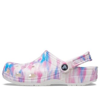 Crocs Classic Casual Unisex White Pink Blue Sandals White Pink Blue 207567-94S