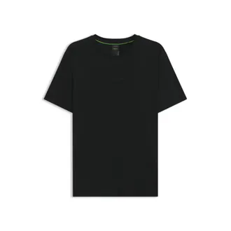 BOSS Porsche x mercerized-cotton T-shirt with glossy logo