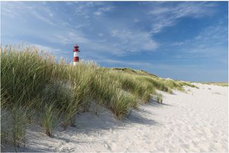 Schubiger M&ouml;bel Digitaldruck auf Acrylglas Leuchtturm am Strand