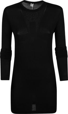 Toteme Black Crew Neck Long Sleeves Dress