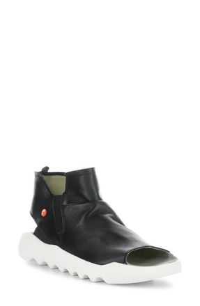 Softinos Wish Platform Wedge Sandal in 000 Black Smooth Lea at Nordstrom, Size 10-10.5Us