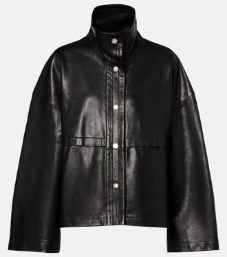 Nour Hammour Park leather jacket