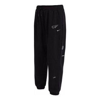 Nike (WMNS) Nike Sportswear Icon Clash Oversized Casual Sports Lacing Breathable Long Pants/Trousers Black DD5043-010