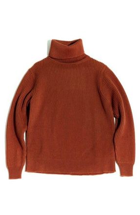 Fortela Vittorio High Neck Sweater in Orange at Nordstrom, Size Xx-Large Eu