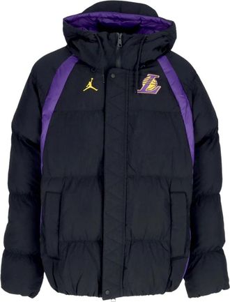 Nike Jordan Lakers Courtside Statement Jacket - Heren - Ski Jassen - Zwart - L - Polyester - Fitness