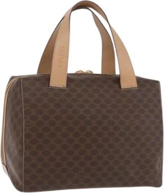 Celine Pre-owned Handbags, female, Brown, Size: ONE SIZE Pre-owned Vintage Boston Bag