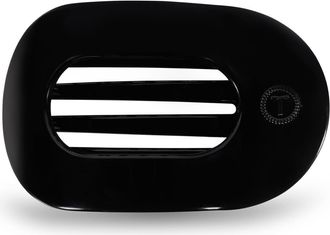 Teleties Medium Flat Round Hair Clip in Jet Black at Nordstrom
