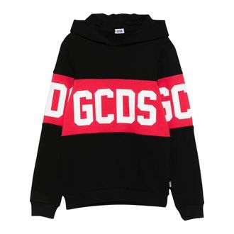 GCDS Hooded Sweatshirt - male - GCDS - Kids Sweatshirts - Black - 14 Y - Kids