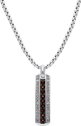 Le Vian Silver 1.90 Ct. Tw. Smoky Quartz Dog Tag Necklace