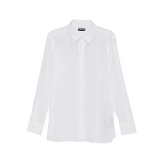 Tom Ford Formal Shirts, male, White, Size: M Shirt