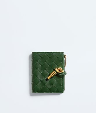 Bottega Veneta Andiamo Small Bi-Fold Wallet - Green - Woman - U