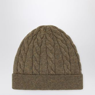 Loro Piana Biscuit cable-knit cashmere beanie