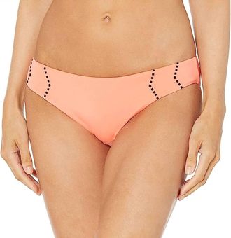 Seafolly Beach Squad Hipster Bikini Bottom In Nectarine