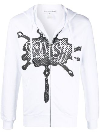 Comme Des Garçons Hoodie met trekkoord - Wit
