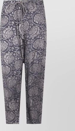 Uma Wang perch moulay trousers floral pattern pockets