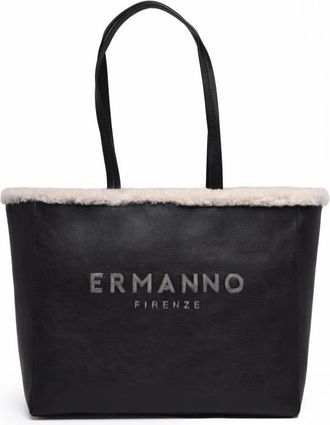 Ermanno Scervino Tassen, Dames, Zwart, ONE Size, Polyester, Vanessa Tote Bag