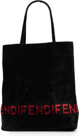 Fendi Pre-owned Fendi Velour Logo Tote Ladies 06 10 15734 98 1