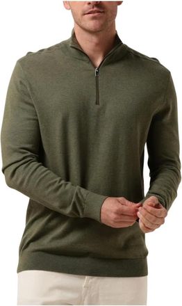 Selected Truien & Vesten, Heren, Groen, 2Xl, Heren Truien & Vesten Slhberg Half Zip Cardigan Noos