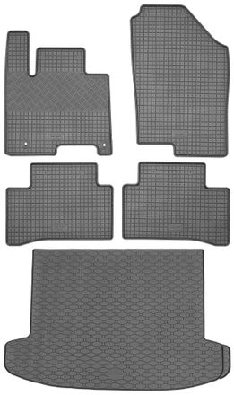 OEM Hyundai Tucson Ii Suv De Diciembre De 2020 Set - Alfombrillas De Goma Para Coche + Alfombrilla Para Maletero