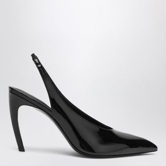 The Attico Black Viper Slingback