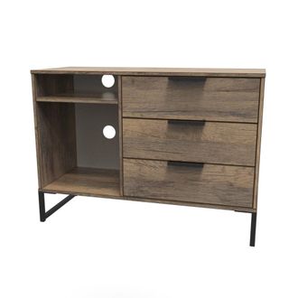 Welcome Furniture Havana Ready Assembled TV Unit with 3 Drawers - Vintage Oak - Welcome Furniture | TJ Hughes