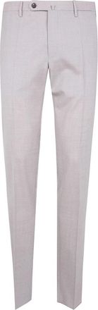 Incotex Klassieke Chino Broek - Heren - Nette broeken - Grijs - M - Leer - Broeken