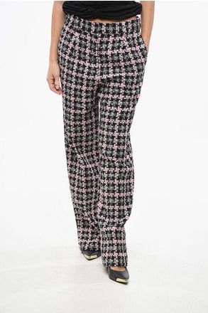 Msgm Two-Tone Straight Leg Pants size 42