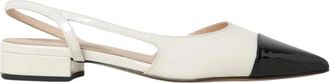 Anna F. Schoenen, Dames, Wit, 41 EU, Leer, Witte Slingback Pumps Elegant Comfort