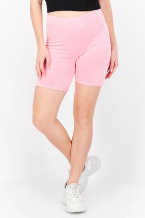 Juicy Couture Embellished Logo Biker Shorts In Hot Hot