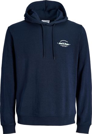Jack & Jones Kapuzensweatshirt JACK & JONES JJBRANDON SWEAT HOOD, Herren, Gr. XXL, navy blazer, angeraute Sweatware, Obermaterial: 65% Polyester, 35% Baumwolle, un